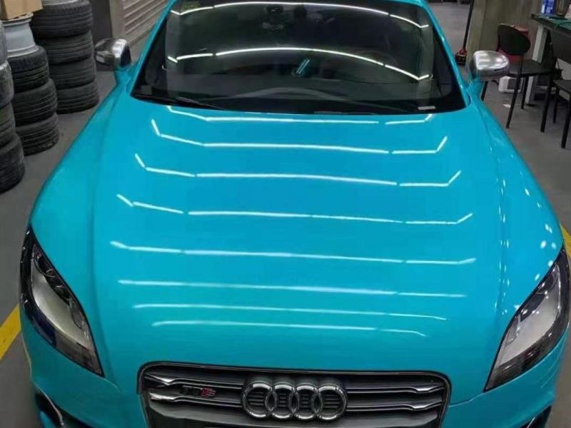 Satin Metallic Glossy Lake Blue Car Film