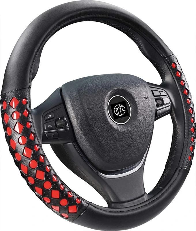 Europe Classic Rubber PVC Leather Car Steering Wheel Covers