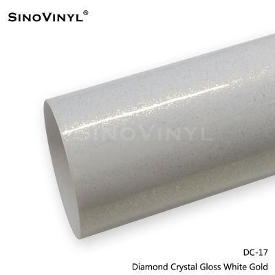 SINOVINYL Car Body Sticker Diamond Crystal Vinyl Vehicle Wrap Film PVC Vinyl