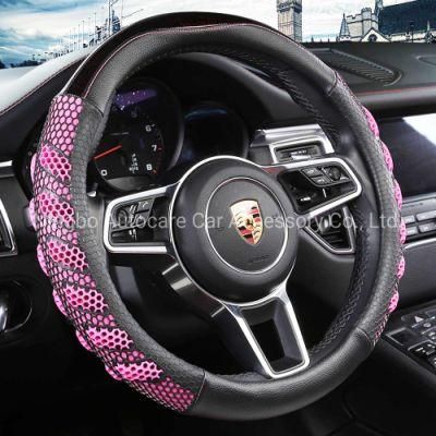 2020 Hot Fashion Massage Leather Steering Wheel Cover