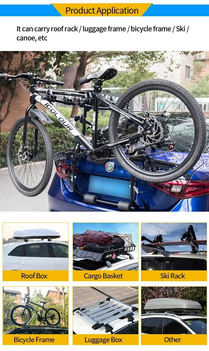 2022 New Manufacture Outdoor Travel Collapsible Carry 2 Bikes Car Trunk Bike Rack