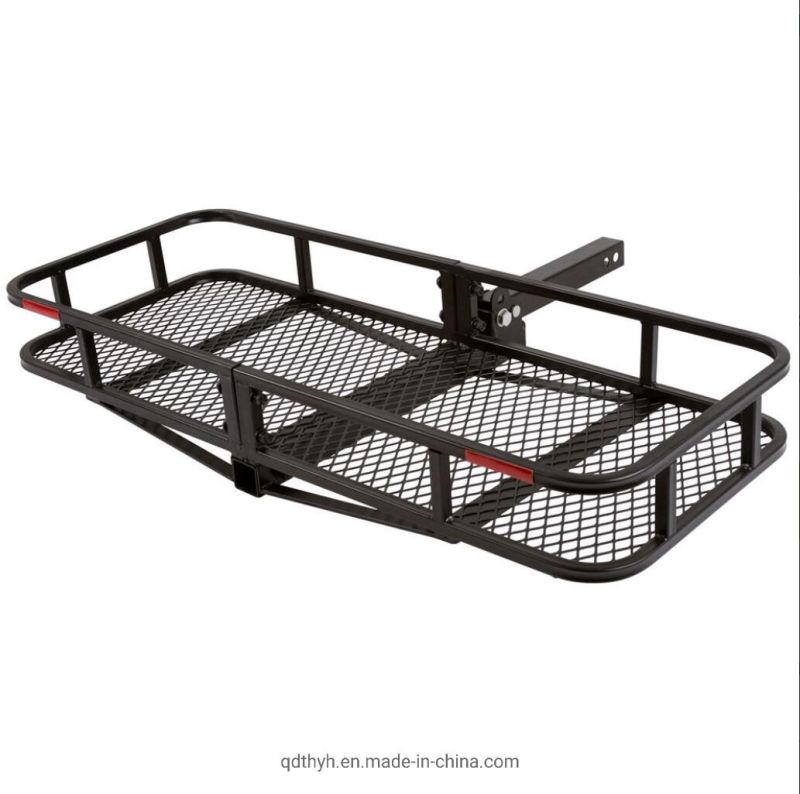 Metal Folding Luggage Racks 48 X 20-Inch Tray Hitch Cargo Carrier, 500 Lbs Capacity