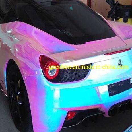 Rainbow Silver Color Shift Vinyl Wraps Car Film