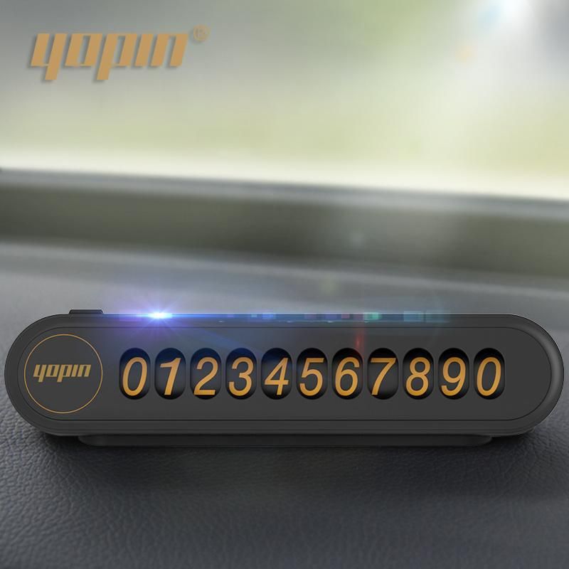 Design Rotate Quick Change Phone Number Temporary Car Parking Card