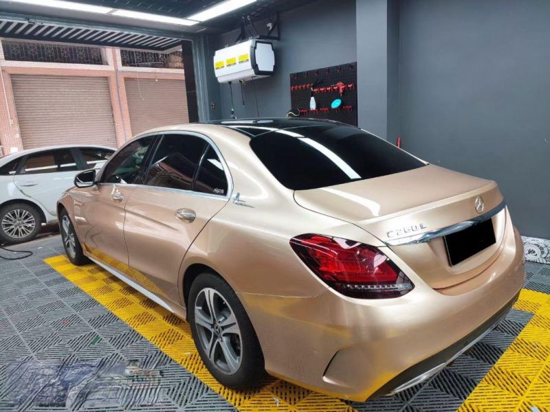 Satin Metal Bright Car Color Changing Champagne Gold Car Film