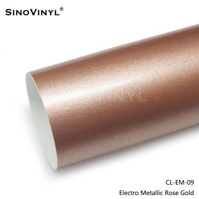 SINOVINYL Car Decoration Vinyl Electro Metallic Removable Film Foil Car Wrap