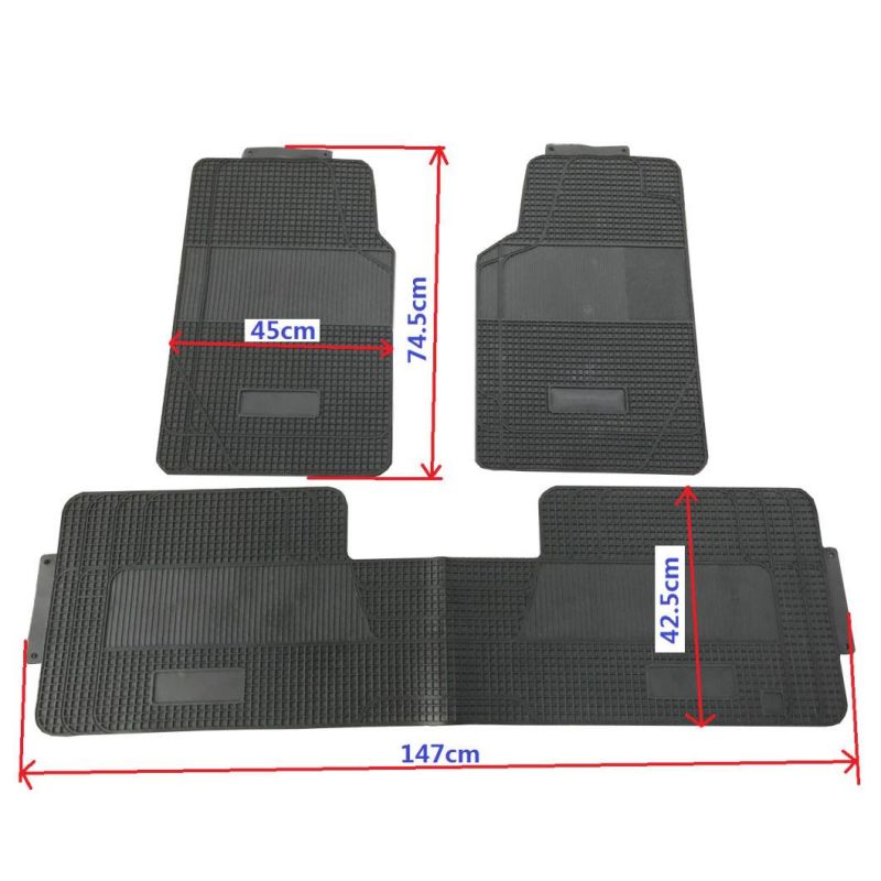 3PCS PVC Universal Car Floor Mats