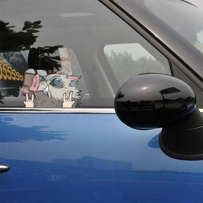 Cartoon Character Removable Die Cut Car Window Vinyl Personalized Car Sticker