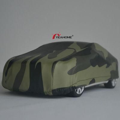 Water-Proof Sedan Cover Anti-UV Elastic Camouflage Outdoor Car Cover Printing Auto Cover