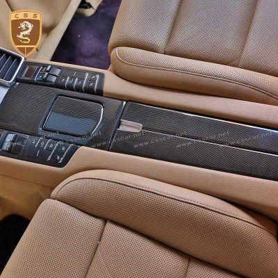 Carbon Fiber Car Interior Central Control Trim Strip for Pors-Che Panamera 970