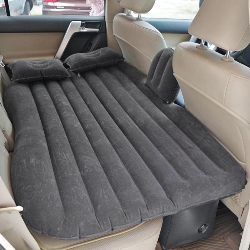 Car Travel Bed Multi-Function Folding Flocking Car Inflatable Bed, SUV Car Mattress, Rear Row Car Travel Sleeping Pad off-Road Air Bed Wyz20367