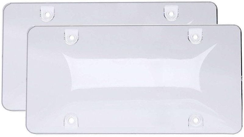 Best Sellers 2PCS Clear Car Plate License Cover Frame Shield