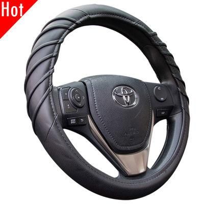 Shrink Car 15 Inch Universal PU PVC Steering Wheel Cover 80530