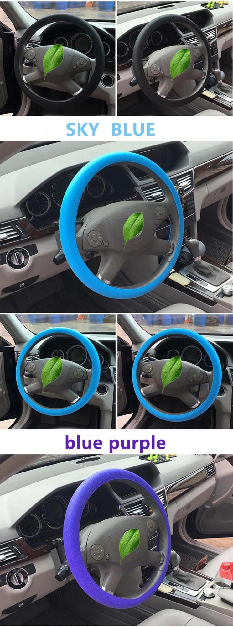 Fashion Durable Silicone Steering Wheel Cover