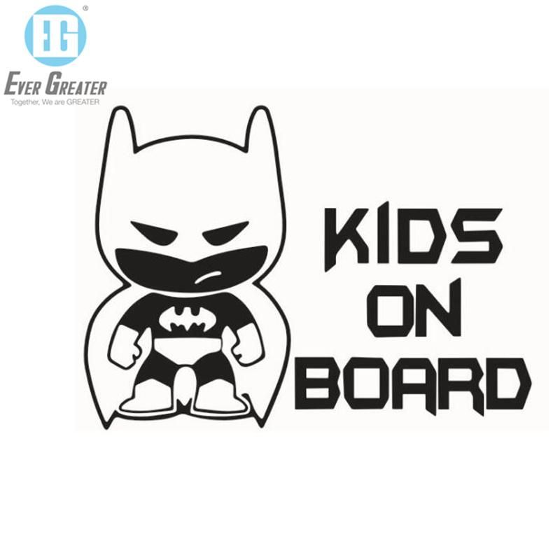 Refective Car Sticker Lovely Letter Auto Safety Warning Window Sticker Black White Baby Car Sticker