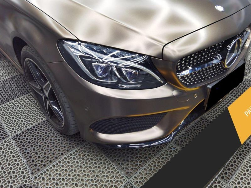 Pearl Metallic Golden Brown Vinyl Film Body Sticker Car Wrap