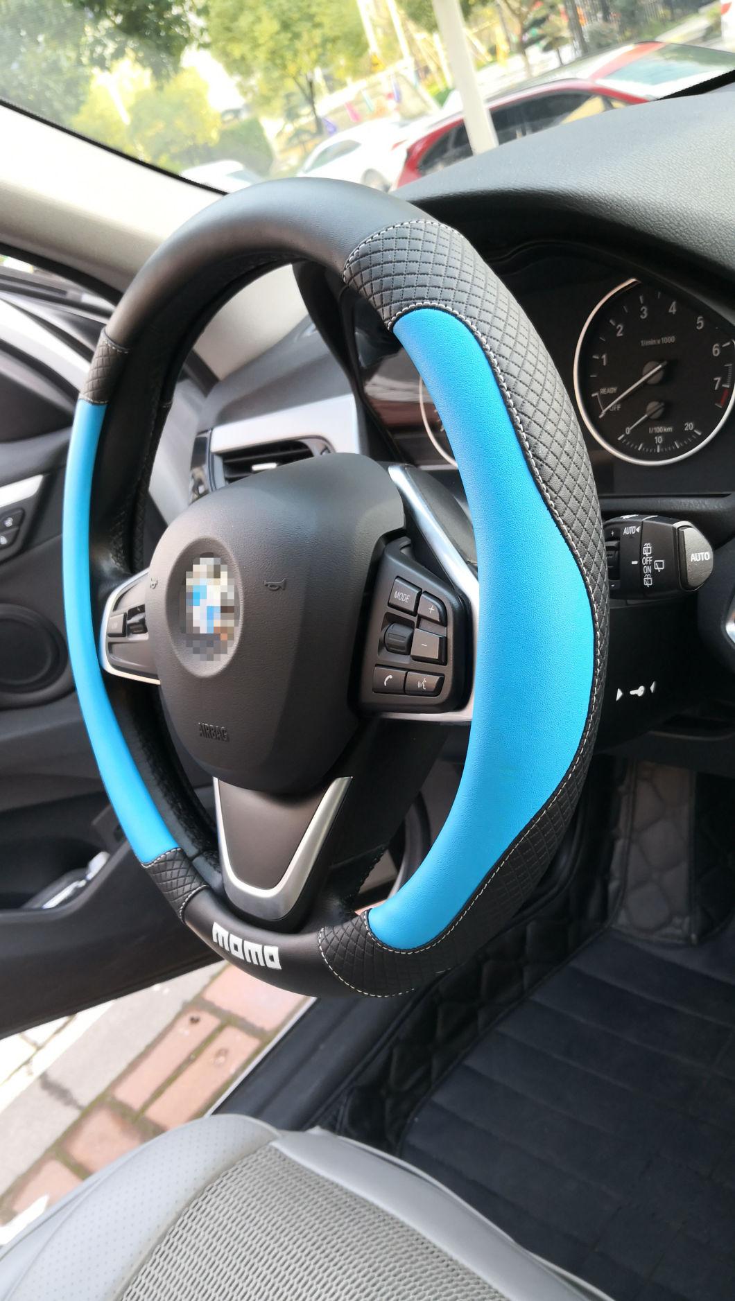 Breathable Leather Car Steering Wheel Cover