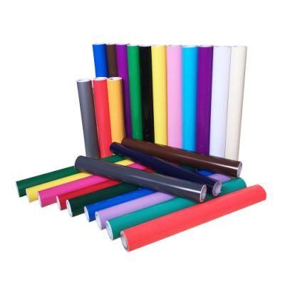 Self Adhesive Color PVC Film Computer Cutting Plotter Vinyl /New Design Fluorescent Color Sticker Film PVC Vinyl Cut