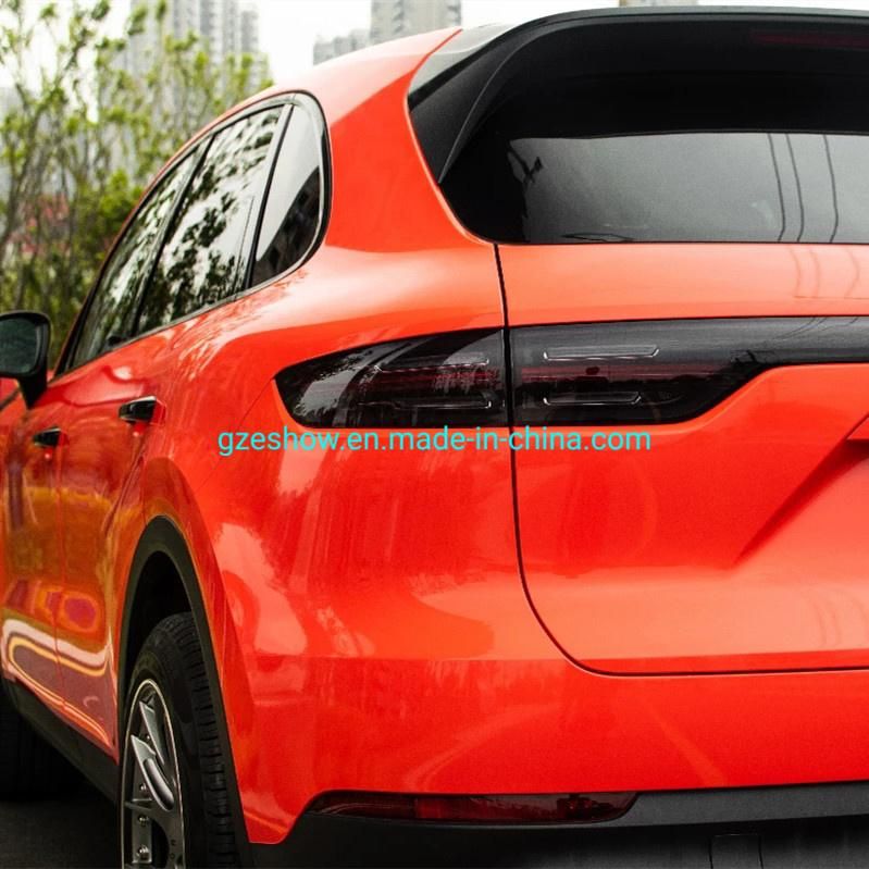 Matte Orange PVC Car Wrapping Film Car Body Vinyl Car Sticker