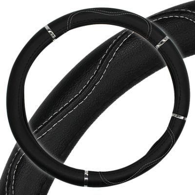 38cm Anti-Slip Steering Wheel Cover PU Leather