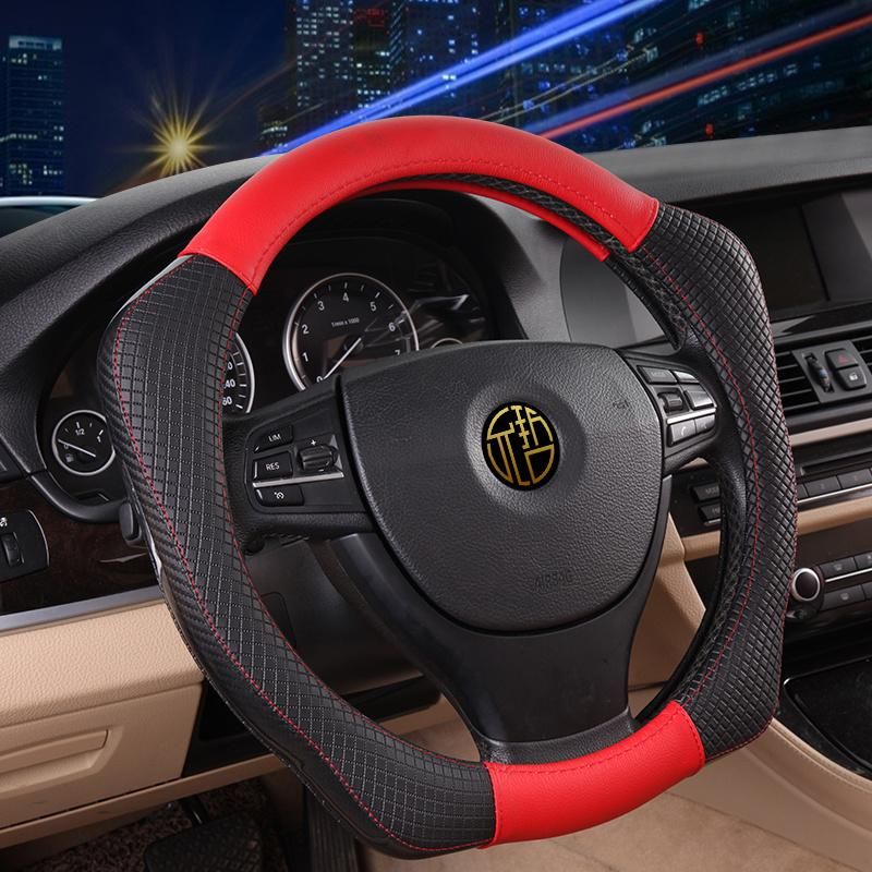 Popular 15inch Leather Auto Steering Wheel Sleeve