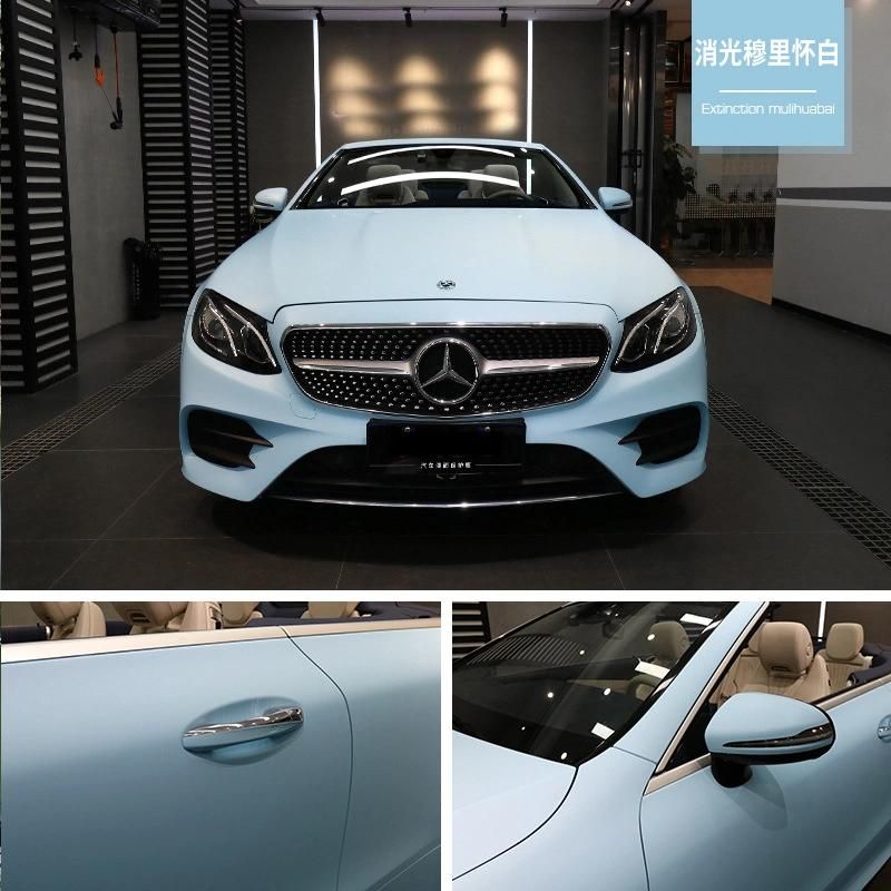 Car Styling Matte Muriwai White Car Sticker Car Wrap Vinyl Film