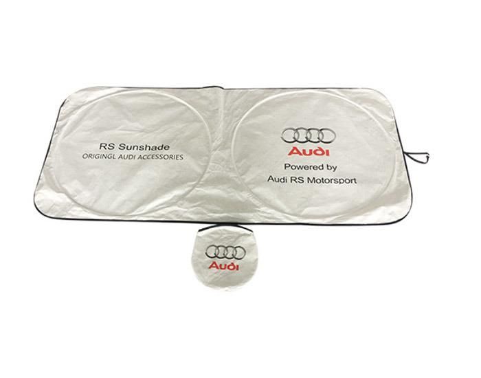 Customized Logo Promotional 150*70cm 170t Silver Cloth Car Sunshade