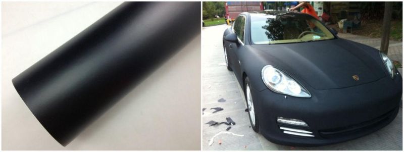 Factory Manufacturing Gloss Black Glossy Vinyl Sticker Car Wrap Air Bubble Free Vinyl Film