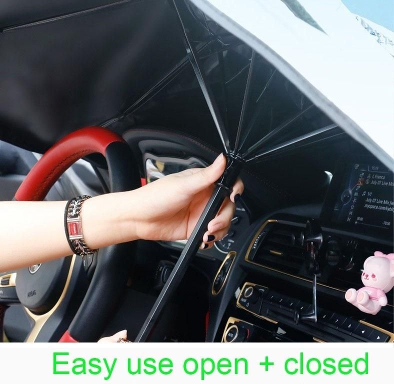 Personalized Car Cover Sunshade Heat Insulation Custom Retractable Folding Umbrella