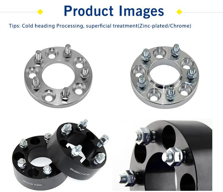 Black 5 Lug 5X114.3 Hub Centric Aluminum Wheel Spacer Adaptor