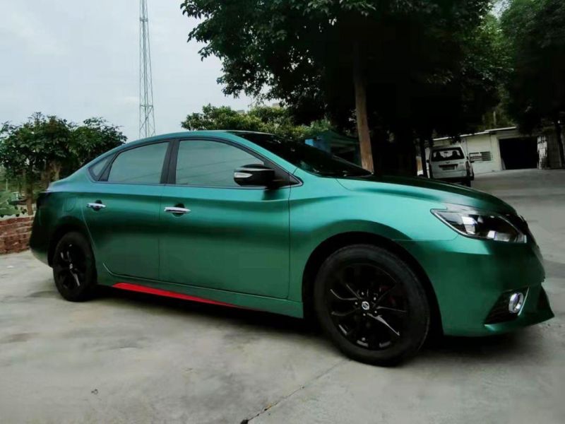 Satin Metallic Green Green Factory Direct Sales Car Body Color Changing Film