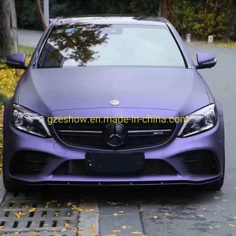 Matte Metallic Flake Light Purple Car Wraps Metallic Vinyl