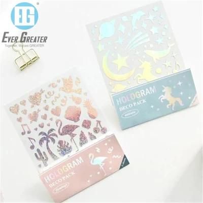 Die Cut Printing Hologram Sticker Print Custom Hologram Sticker