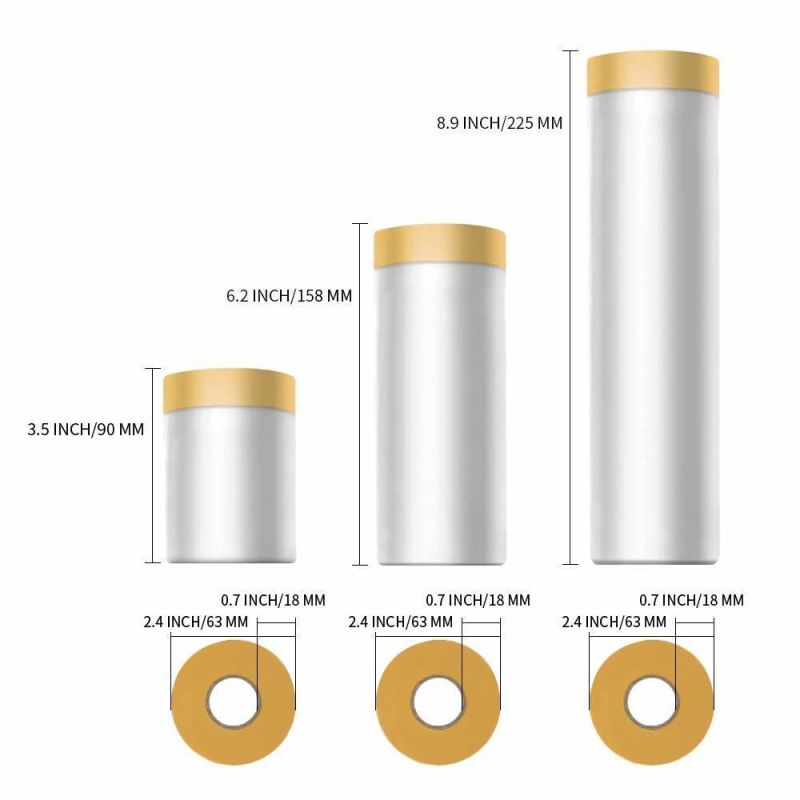 Tape and Drape, Assorted Masking Paper for Automotive Painting Covering