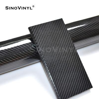 SINOVINYL 5D Carbon Fiber Car Wrapping Vinyl Removable Glue Full Roll For Whole Car Stickers