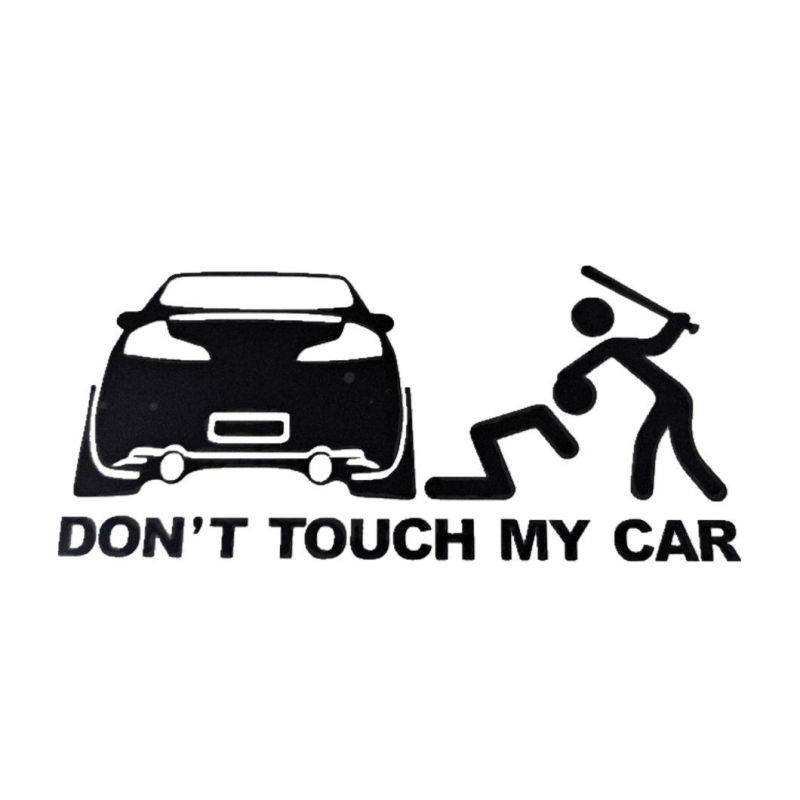 Car accessories sticker don′t touch my car funny car sticker
