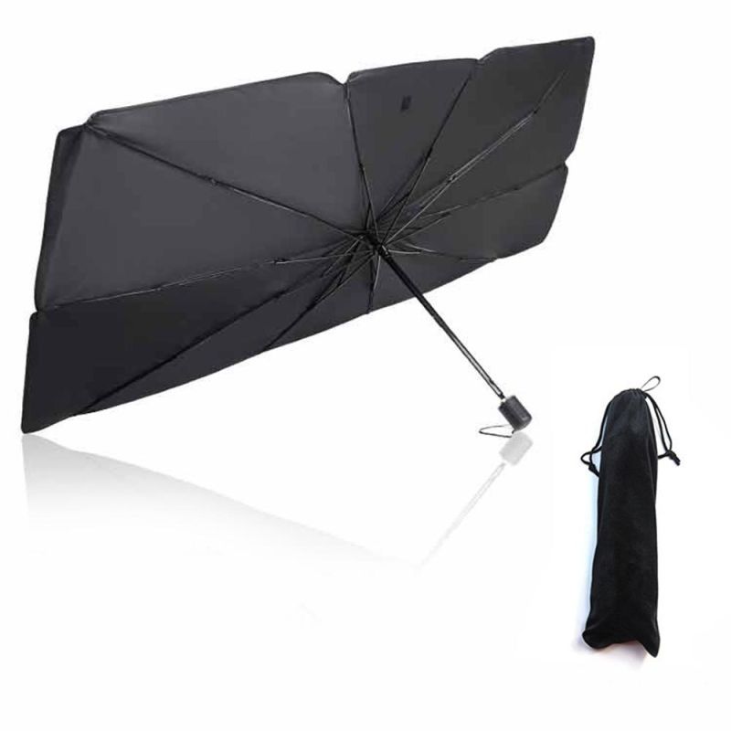 Foldable Car Sunshade Umbrella, Telescopic Car Front Windshield Heat Insulation Sunscreen Sun Shade Windshield Car Umbrella Wbb13233