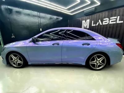 Magic Candy Color Flip Grey Purple Car Wrap Vinyl Film Chrome