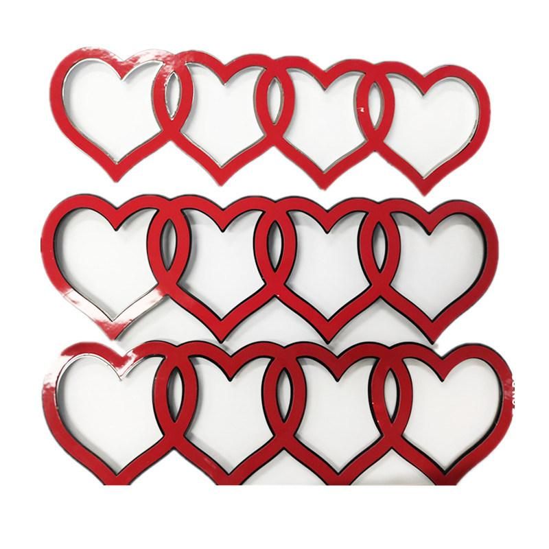 New Heart-Shaped ABS Plastic Custom Logo Front Badge Car Emblem