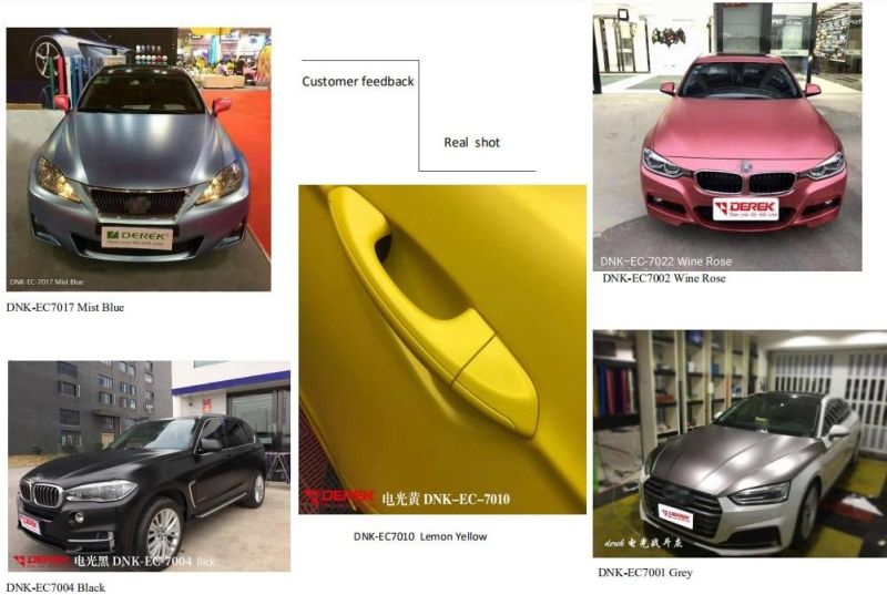 China Manufacturer Satin Metallic Color Change Color Change Car Wrap Material Car Stickers Full Body Car Wrap Film Decoration