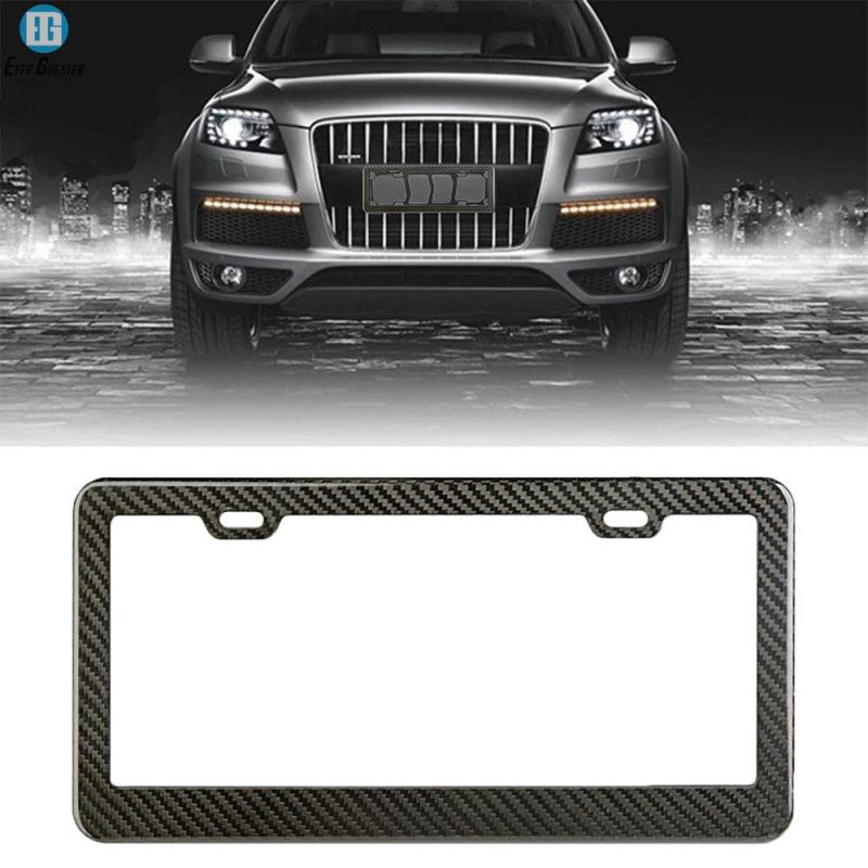 EU Car License Plate Frame Chrome