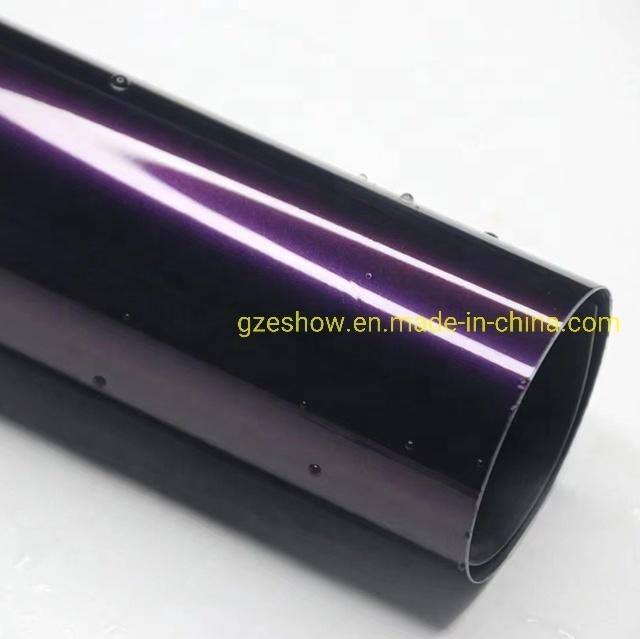 Glossy Midnight Purple Vehicle Wrap Air Bubble Free Vinyl