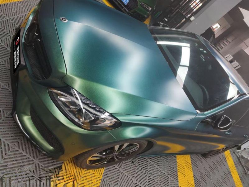 Matte Chameleon Green Gold PVC Decorative Film for Car