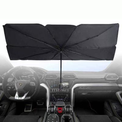 Foldable Car Sunshade Umbrella, Telescopic Car Front Windshield Heat Insulation Sunscreen Sun Shade Windshield Car Umbrella Wbb13233