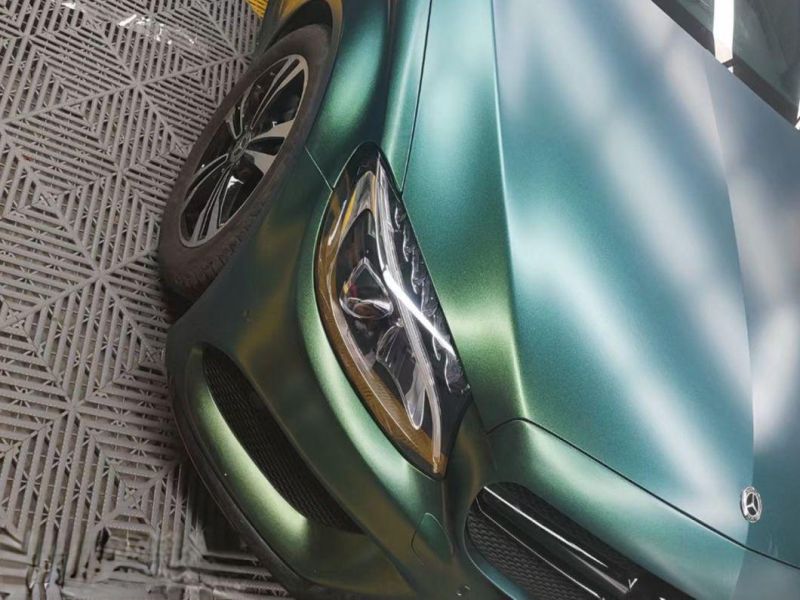 Matte Chameleon Green Gold PVC Decorative Film for Car