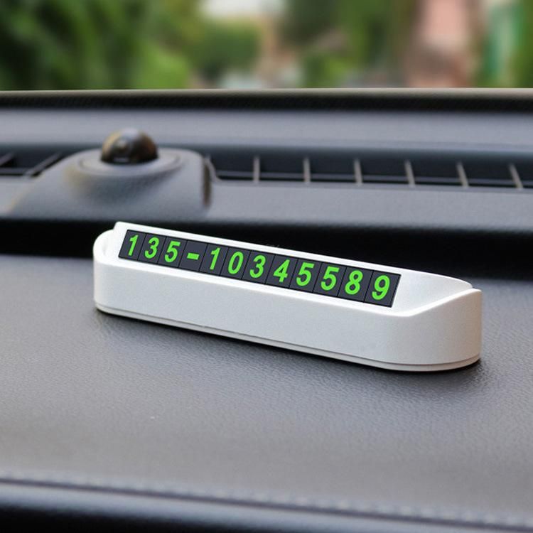 Privacy Protection Temporary Car Parking Number Card Creative Car Accessories