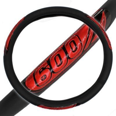 Universal 38cm Red Steering Wheel Cover Plastic