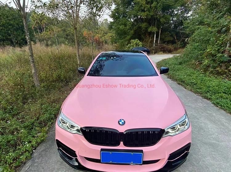 Self Adhesive Vinyl Uitra Matte Vinyl Wrap Carnation Pink Car Sticker