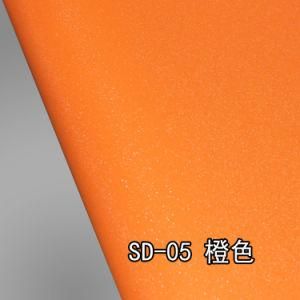 Car Diamond Adhesive Glitter Body Sticker Orange Rolls Film