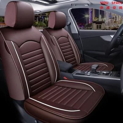 Car Accessories Car Decoration 360 Degree Full Covered Coffee Color Car Seat Cover Universal Luxury PU Leather Auto Car Seat Cushion